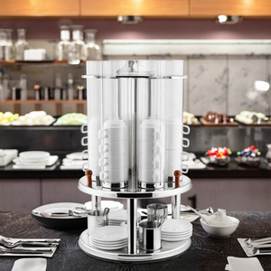 Per Sunnex migliore vendita commerciale in acciaio inox girevole portabicchieri One-Stop Buffet distributore di tazze per alberghi e ristoranti - Product Image 3