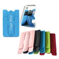 Dompet Kartu Silikon dengan Logo Custom, Cetak Logo, dan Penyangga Ponsel