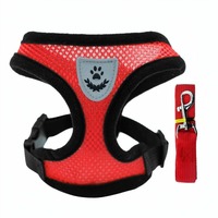 Harnais anti-traction pour chien et laisse pour la promenade, gilet de poitrine rembourré anti-étranglement pour chien et chat, direct usine