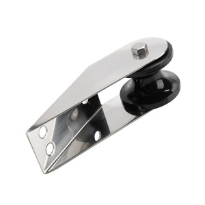 Rodillo de Anclaje de 160 mm, Acero Inoxidable, Rueda Negra, Herraje Marino para Reemplazo de Ancla de Barco - Product Image 1