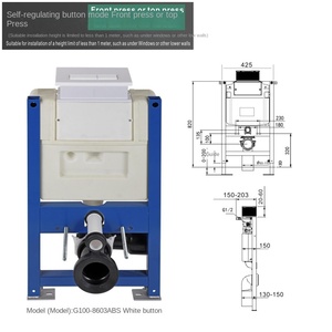 Meijia Design moderne réservoir d'<span class=keywords><strong>eau</strong></span> <span class=keywords><strong>mural</strong></span> G98 ABS dissimulé caché toilette cintre salle de bain réservoir d'<span class=keywords><strong>eau</strong></span> <span class=keywords><strong>mural</strong></span> - Product Image 5