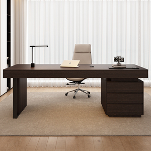 Scrivania Moderna di Lusso in Legno Massello, Semplice Scrivania da Ufficio per Uso Domestico - Product Image 4