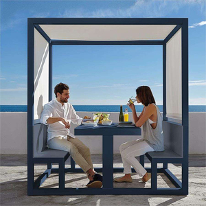 Canopy aluminium <span class=keywords><strong>chaise</strong></span> <span class=keywords><strong>longue</strong></span> imperméable <span class=keywords><strong>Chaise</strong></span> <span class=keywords><strong>longue</strong></span> plage <span class=keywords><strong>auvent</strong></span> Table <span class=keywords><strong>chaise</strong></span> ensemble de mobilier d'extérieur piscine Villas Gazebo lit de vacances - Product Image 2