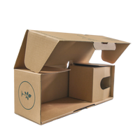 Emballage personnalisé pour fleurs FPG, boîte d'expédition en carton pour plantes vivantes, fabriquée en carton ondulé pour le transport de fleurs