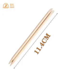 Wholesale Inventory Multi Functional Nail Accessories Double Sided 100Pcs/Bag Wood Nail Sticks