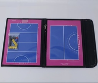 Tableau d'entraînement de football pliable, tableau tactique magnétique, cuir PVC noir, durable, facile à transporter, pièces magnétiques, utilisation pour l'entraînement des entraîneurs