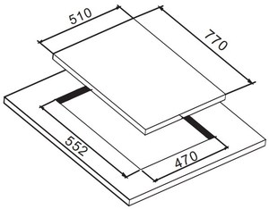 Placa de gas integrada con control táctil Panel de vidrio templado de <span class=keywords><strong>5</strong></span> quemadores Clase a Eficiencia energética para uso doméstico y hotelero - Product Image 5