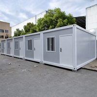 Estructura de Acero Prefabricada Modular Moderna e Impermeable para Viviendas Pequeñas, Contenedor, RV, Cochera, Baño, Taberna, Villa, Parque