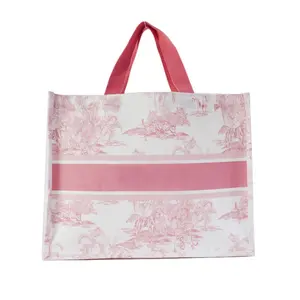 Sac à main à la mode de luxe en coton robuste sac fourre-tout en toile avec logo imprimé personnalisé