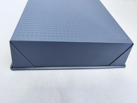 Plat de cuisson jetable en métal carré Duocai, 36*24*6cm, Eng-546, bleu, antiadhésif, 0,4mm, en carton, Chine