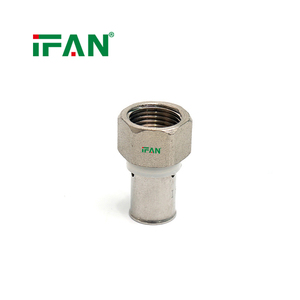 IFAN Raccord en T mâle forgé CW617n, couleur argenté jaune blanc, haute qualité, en cuivre, pour PEX <span class=keywords><strong>multicouche</strong></span> et PERT, raccord à sertir pour la <span class=keywords><strong>plomberie</strong></span> - Product Image 6