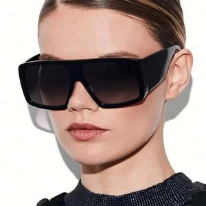 Lunettes de soleil surdimensionnées rétro léopard personnalisées avec logo 2025, UV400, grande monture, style punk carré, pour hommes et femmes - Product Image 3