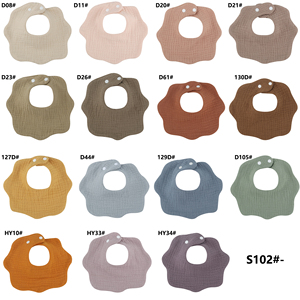 Bavoirs pour bébé 100% coton <span class=keywords><strong>6</strong></span> couches bavoirs en mousseline 100% coton écharpe pour bébé bavoirs absorbants réglables pour bébé - Product Image 6