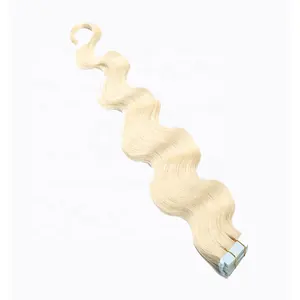 Nieuwkomers 100% Human Hair Extension Russische Blonde Tape Ins Remy Hair Body Wave Tape In Hair Extensions