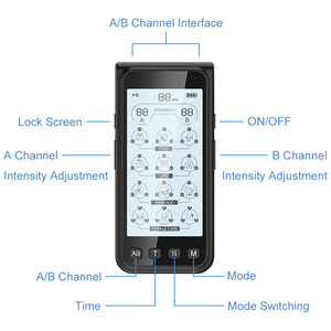 Hàng chục Đơn vị kích thích cơ bắp kết hợp để giảm đau kênh đôi hàng chục EMS đơn vị 36 Chế độ kích thích cơ bắp Massager - Product Image 5