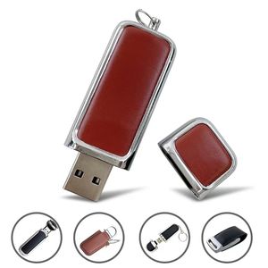 批发创意大容量闪存驱动器美元闪存驱动器定制标志皮革u盘 - Product Image 6