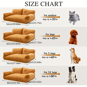 Großhandel Neues Design Weiches Warmes Haustier-Sofa Luxuriöses Ganzjahres-Kätzchen-Welpen-Schlafbett Haustierzubehör für Kleine Hunde und Katzen - Product Image 3