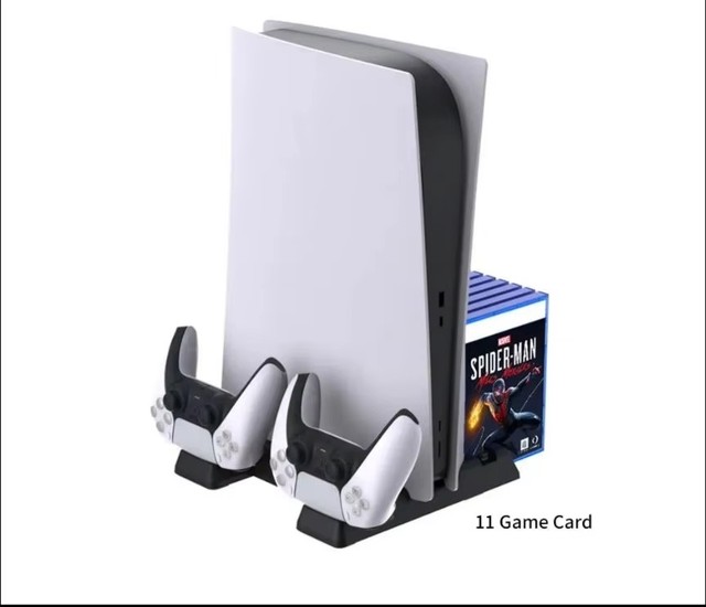Used ORIGINAL 5 Slim 1TB TV Game Console Bundle with 2 Controllers 25GB Storage 15 Games & Multi-Player Support (US)