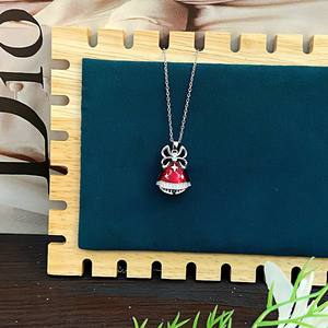 Европейское американское перекрестное ожерелье с микро-инкрустированным цирконом, Рождественский колокольчик, длинное ожерелье, Ниша, характерный свет цепи ключицы - Product Image 4