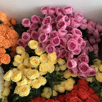 B-957 Fabriek Groothandel Hoge Kwaliteit Kunstmatige Rozen Zijden Bloemen Perzik Hart Roze Kunstmatige Rozen Bruidsboeket