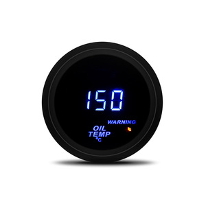 Nouveau tachymètre numérique universel 12V pour voiture avec affichage lumineux bleu, jauge de pression d'huile et de température de l'eau, garantie 3 ans - Product Image 1