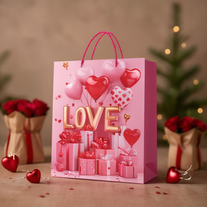 Erpsl 4368 Bolsa de Regalo Grande Plana Impresa, Artículos para el Día de San Valentín - Product Image 3