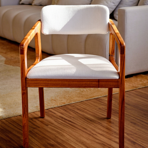 Chaise de salle à manger rembourrée moderne avec structure en bois, siège et dossier rembourrés, pour salle à manger, café, maison - Product Image 2