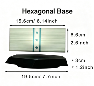 Boîte à lumière flottante magnétique sur le thème de <span class=keywords><strong>GTA</strong></span>, lumière ambiante LED RGB <span class=keywords><strong>360</strong></span>° °   Lampe de bureau à lévitation rotative, décoration pour salle de jeux - Product Image 6