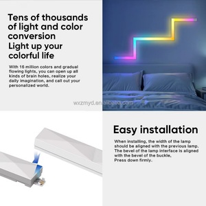 Barre lumineuse murale LED intelligente à commande par application WIFI RGB pour la décoration de la salle de jeu, compatible avec Alexa et Google Assistant - Product Image 3