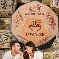 Couples jeux Sexy décision dés polyédrique jeu en bois accessoire pour graver dés Couples Date nuit dés histoire cubes