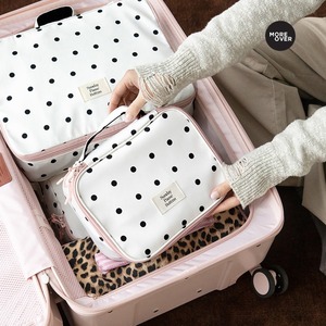 Sac de maquillage imprimé léopard en gros, avec logo brodé personnalisé, sac de rangement portable pour cosmétiques et articles de toilette, grande capacité, organisateur - Product Image 6