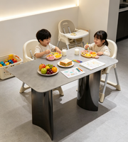 Table à manger moderne personnalisée, meubles de salle à manger de luxe modernes pour la maison, table rectangulaire pour restaurant