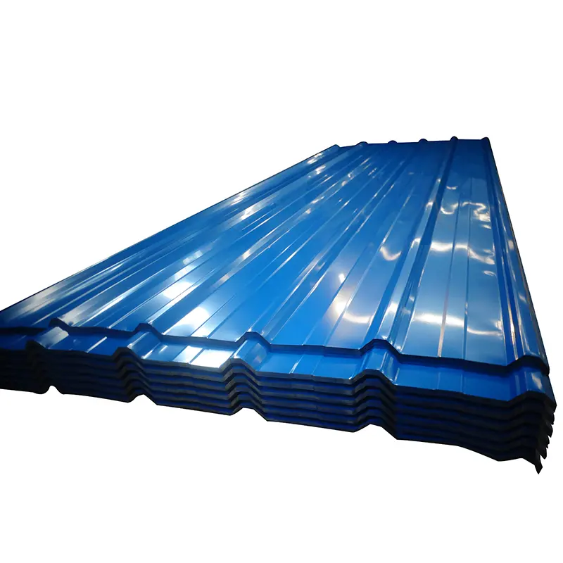 Colored PPGI Corrugated Zinc Roofing Sheet Price Per Ton trapezoid ppgi roof color coated roofing sheet 3 buyers