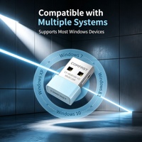 Adaptador WiFi USB Externo Mini de 150Mbps, Sin Controladores, 2.4GHz IEEE802.11n, Tarjeta de Red Inalámbrica para Computadora de Escritorio y Portátil, en Stock