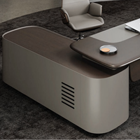 Muebles Grands, Escritorio Ejecutivo Rectangular Moderno, Ergonómico y de Lujo, Conjunto de Escritorio de Alta Gama para CEO, Gerente, Jefe de Oficina