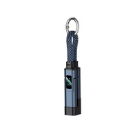 Cable USB 4 en 1 Corto y Portátil con Pantalla Digital, Cable de Carga Rápida de 65W/27W para Teléfono Móvil