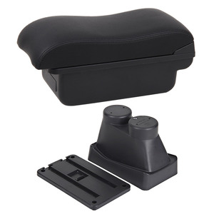 Boîte d'accoudoir USB Vtear pour <span class=keywords><strong>Peugeot</strong></span> <span class=keywords><strong>208</strong></span> 2014-2018, rangement avant et porte-gobelet en ABS - Product Image 1