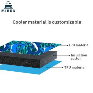 <span class=keywords><strong>Miren</strong></span> Factory 29 latas patrón de mosaicos TPU suave bolsa de refrigeración mantener congelado 3 días Retención de hielo impermeable para Camping Picnic comida - Product Image 4