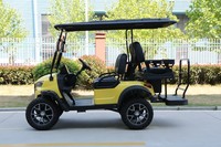 Voiture de golf tout-terrain 14 pouces 4 places 48V 6.3KW avec batterie Lifepo4