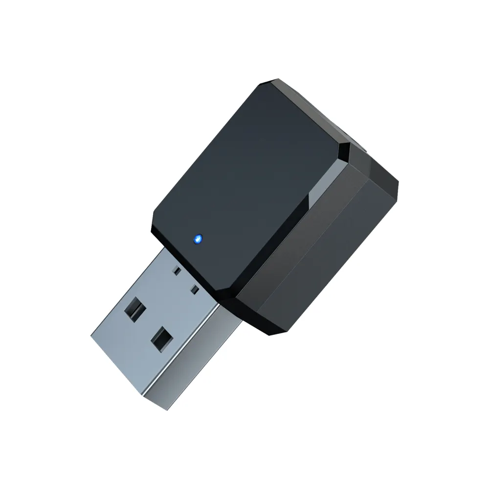 KN318 Baru Super Mini USB Blueteeth 5.1 Adaptor Nirkabel Blueteeth Audio Receiver <span class=keywords><strong>Dongle</strong></span> dengan MIC untuk Mobil Home Audio