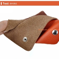 Precio de fábrica: Estuche de cuero para llaves de coche, funda organizadora con cadena, monedero, llavero, organizador de llaves de bolsillo