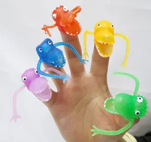 Kreative PVC Dinosaurier Finger puppe Storytelling Mini Finger Ärmel Gacha Small Kids Interactive Toys