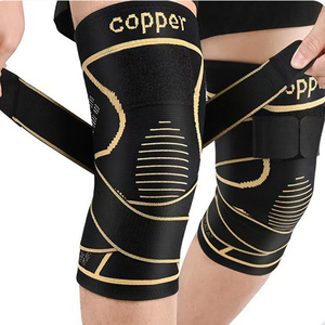 Nilon rajut bernapas tembaga lengan kompresi lutut profesional dewasa perlindungan - Product Image 1