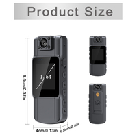 Caméra sportive WiFi 4K avec écran de 1,5 pouce, vision nocturne, caméra corporelle portable et application, enregistreur portable pour l'extérieur