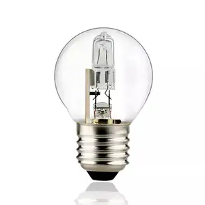 G45卤素灯泡220-240V E27 / E14 28w透明玻璃灯泡