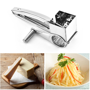 Râpe à fromage manuelle rotative en acier inoxydable avec tambour portable, ustensile de cuisine, râpe à beurre à manivelle - Product Image 2