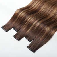 Extensions de Cheveux Invisible Genius Weft de Qualité Luxe, Super Fines, Double Drawn, Originales, Naturelles, Vraies, Cheveux Brésiliens Vierge Bruts
