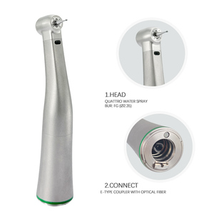 Pieza de mano de baja velocidad 16:1, taladro eléctrico Dental, piezas de mano quirúrgicas de contraángulo, fibra óptica - Product Image 1