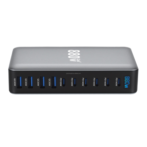 <span class=keywords><strong>Chargeur</strong></span> de bureau intelligent GaN de haute qualité à 10 ports 800W 100W/140W USB-C PD3.1 QC3.0 OCP/OCV CE/FCC Utilisation domestique/industrielle <span class=keywords><strong>Prise</strong></span> UK - Product Image 5