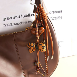 Lilangda Creative 2025 nouvelle série MIU Ins fait à la main créatif Mobile sac pendentif amour papillon noeud porte-clés - Product Image 3